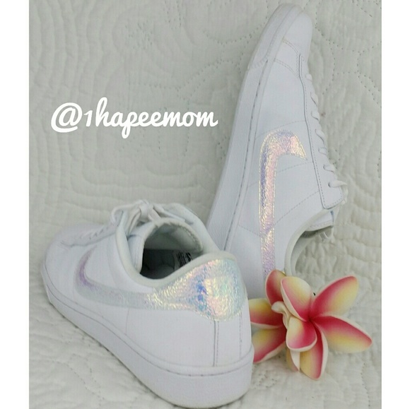 Nike Shoes - WHITE NIKE TENNIS CLASSIC SNEAKER IRIDESCENT 9.5